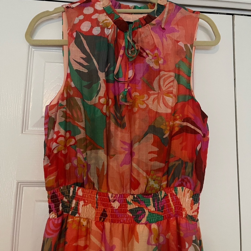 MSK Floral Multicolor Maxi Dress